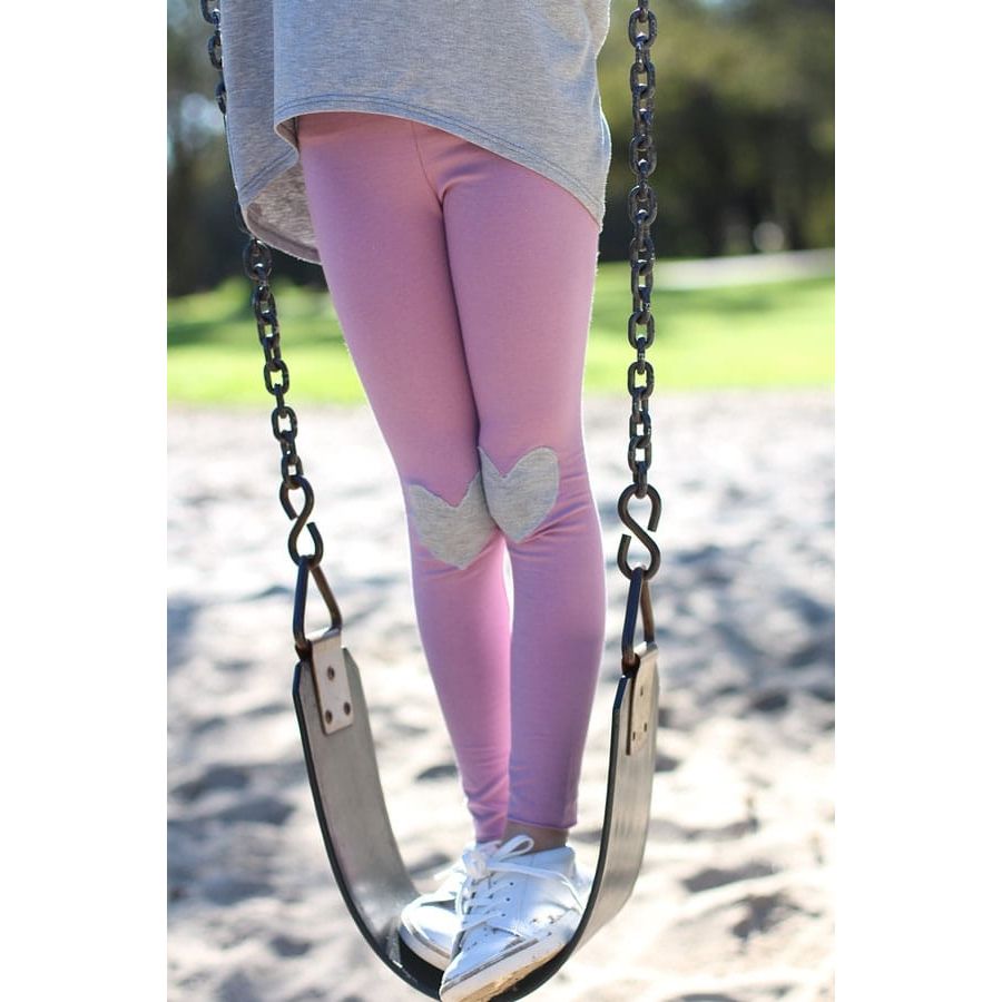 Model Wearing CHILD Megan Nielsen - Mini Virginia Legging Sewing Pattern