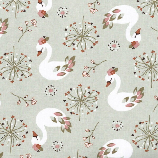 cotton flora swanl fabric