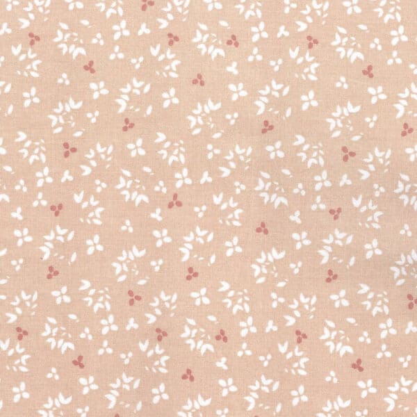 cotton floral fabric fijoe pink