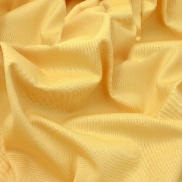 cotton gabardine twill trouser jacket fabric in daffodil yellow 1
