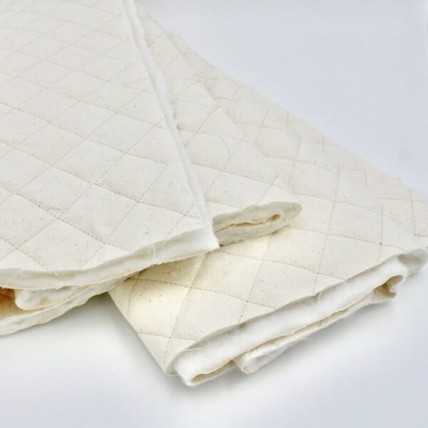 100% Cotton Calico Quilted fabric in Natural 4