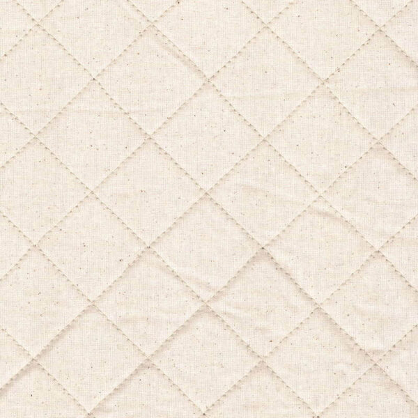 100% Cotton Calico Quilted fabric in Natural 3