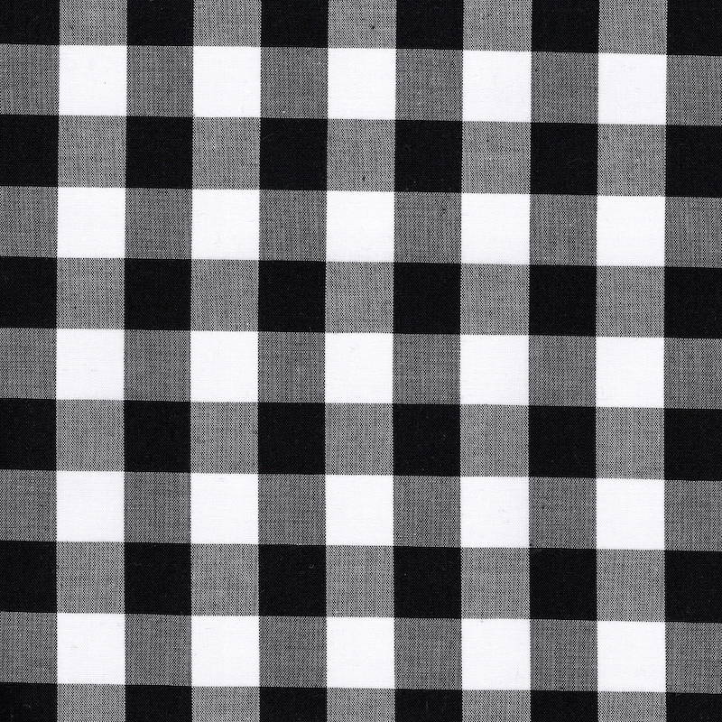 100% cotton classics fabric with 17mm gingham pattern in black