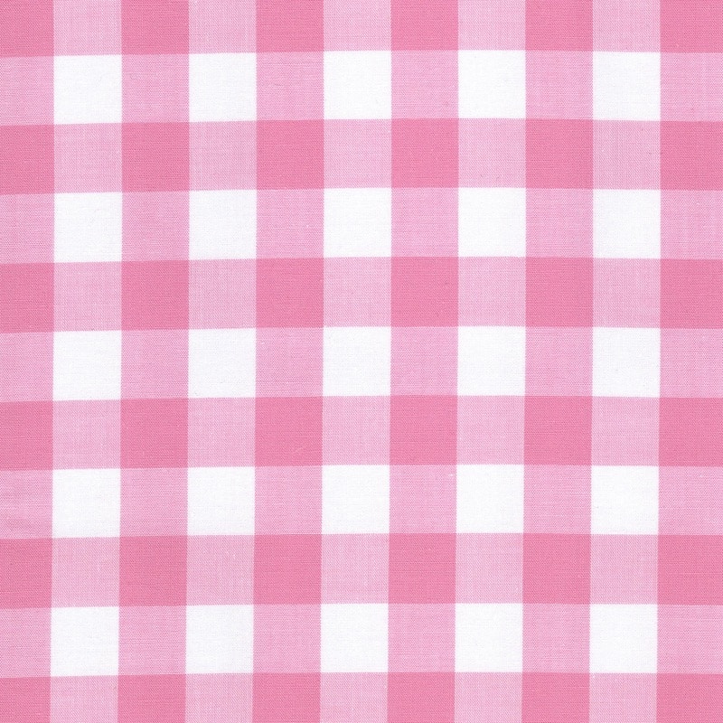 100% cotton classics fabric with 17mm gingham pattern in pale pink