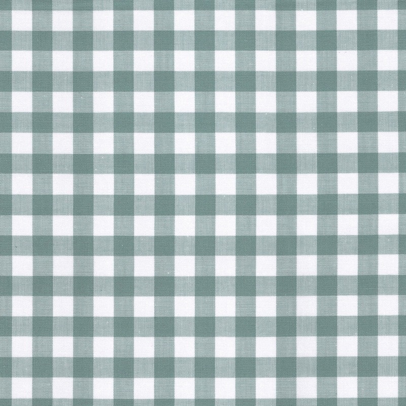 100% cotton classics fabric with 9mm gingham pattern in duck egg