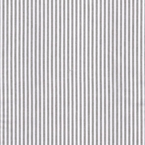 100% cotton classics fabric with chambray stripe pattern in grey