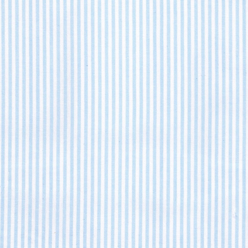 100% cotton classics fabric with chambray stripe pattern in pale blue