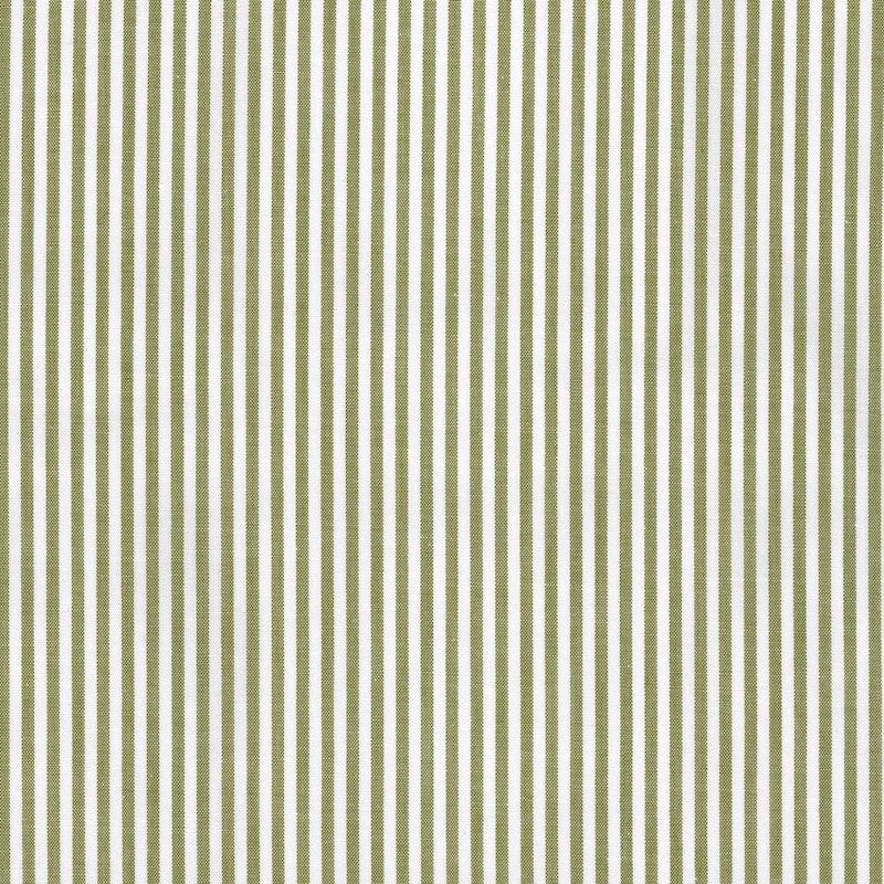 100% cotton classics fabric with chambray stripe pattern in sage