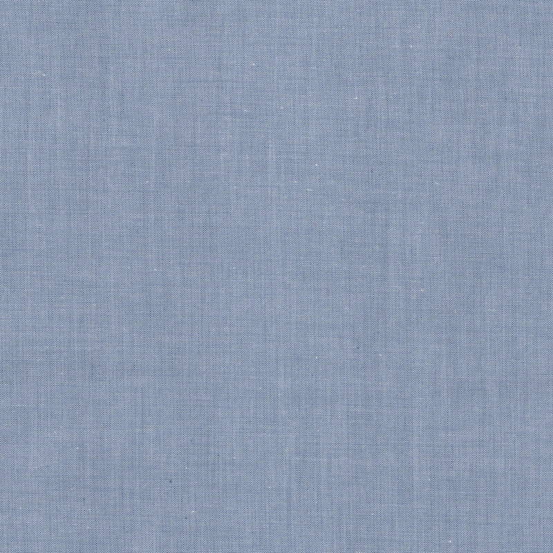 100% cotton classics fabric with plain chambray pattern in denim