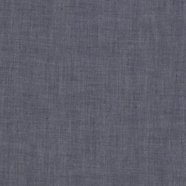 100% cotton classics fabric with plain chambray pattern in navy
