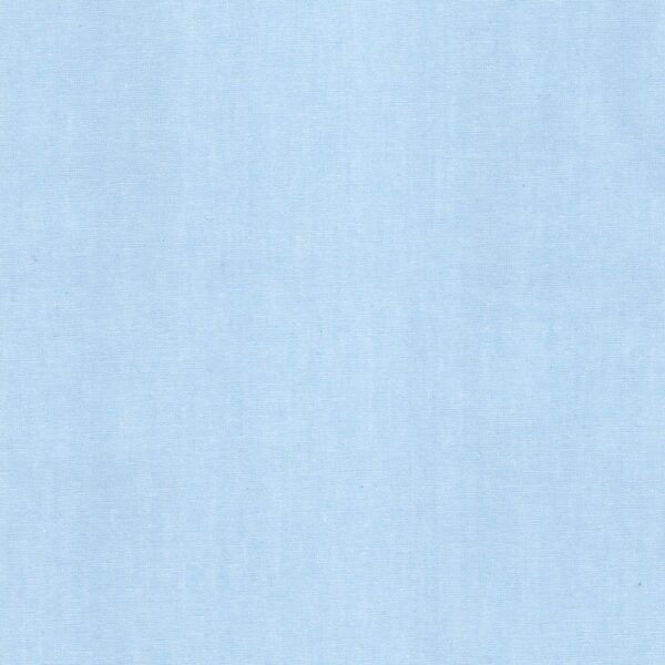 100% cotton classics fabric with plain chambray pattern in pale blue
