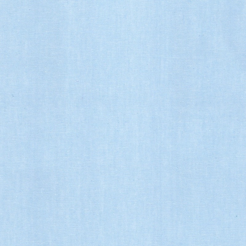 100% cotton classics fabric with plain chambray pattern in pale blue