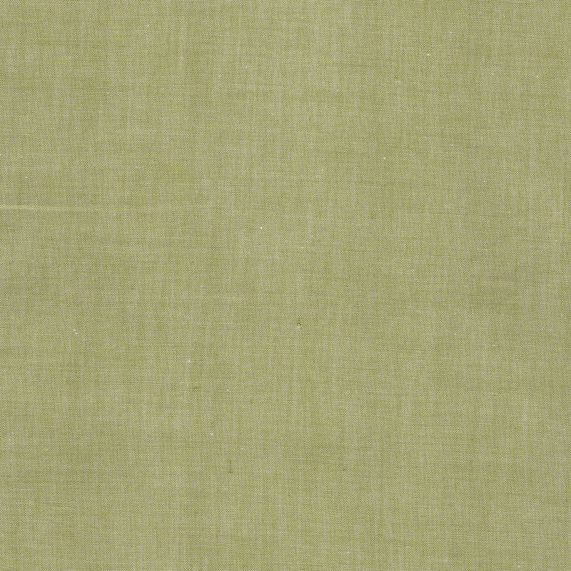 100% cotton classics fabric with plain chambray pattern in sage