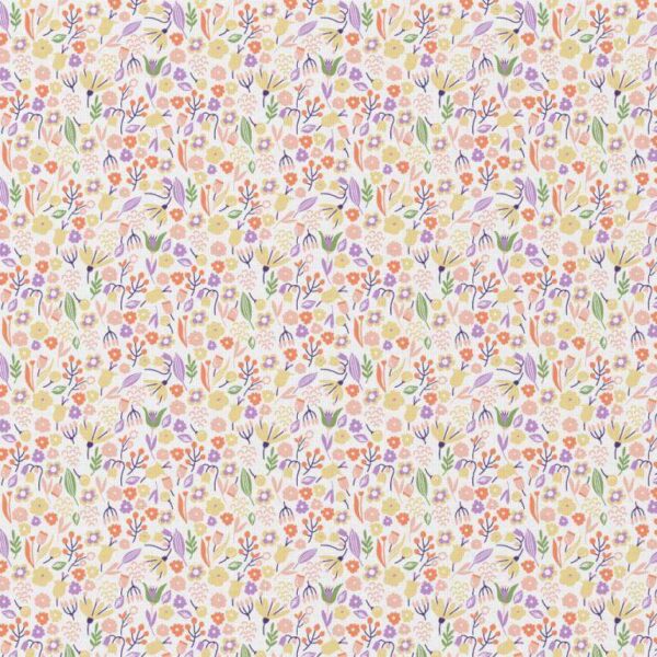 Pre Quilted Double Sided Reversible Cotton Fabric in Brynison Bear and Alice Floral A6 2