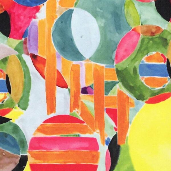 Vibrant Watercolour Painted Spheres in Roundel 1