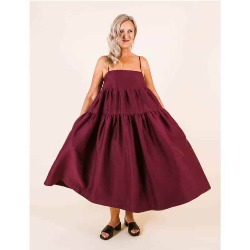 Fashion Model wearing  Papercut Sewing Patterns for Celestia Dress
  - Intermediate